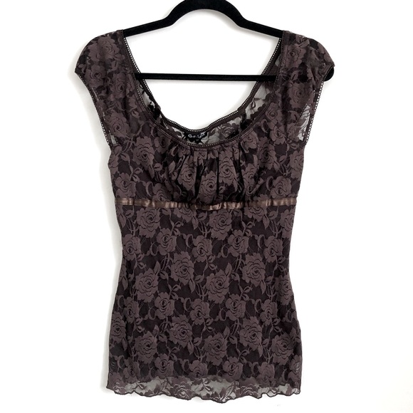 Tops - SOLD Y2K Ruched Bust Babydoll Top